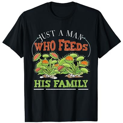 Solo un uomo che ama le piante carnivore Venere Flytrap Men Maglietta