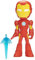 SPIDEY AND HIS AMAZING FRIENDS Marvel Supersized Iron Man Action Figure, Preschool Superhero Toy for Kids Ages 3 and Up