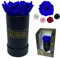 Eternal Blossom Preserved Real Infinity Rose | Eternal Rose That Lasts Over A Year | Black Box | With Gift Box (Royal Blue)