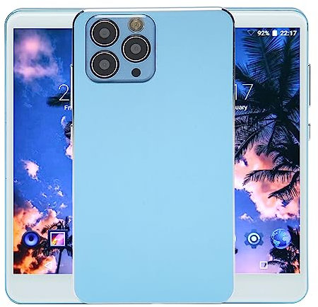 Lettore MP4 Bluetooth con Touch Screen HD da 5 Pollici, Lettore Musicale WiFi Portatile con Fotocamera e Altoparlante HiFi con Riduzione del Rumore per Android (Blu)