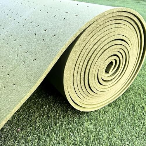 Grassflow Artificial Grass Underlay - 1m x 5metre Roll -10mm Thickness - Rain Hole Drainage System - Improves Underfoot Comfort - Shockpad Underlayment - Ideal for Decking or Concrete