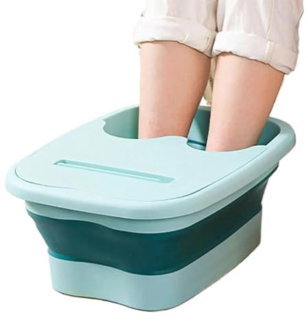 FJIXUO Folding Foot Soak Bucket 2 Pcs Folding Foot Bath Tub Foot Bath Bucket Foot Bath Home Dormitory Student Massage Health Plastic Portable Thickened Foot Bath