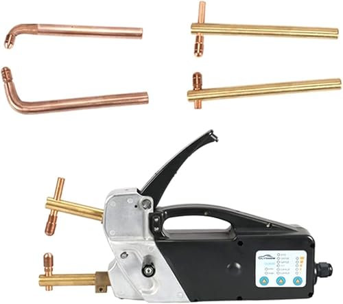 WaaYb 220V Double Side Spot Welding Machine, Single Phase Portable Handheld Welding Tip Gun 2.0 +2.0mm Sheet Metal Repair Tool for Spot Welding of Mild Steel, Energy Storage Capacitor
