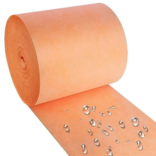 Pesfehhy Membrane de Découplage de Membrane de Membrane Imperméable pour Sous-Couche de Carrelage de Sous-Couche pour Salle de Sauna