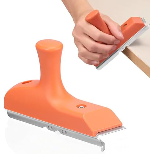 Coupe-bordure 3 en 1 - Raboteuse manuelle polyvalente - Pour le travail du bois - Grattoir à chanfreiner les bords - Outil de coupe manuel pour ABS, PVC, placage