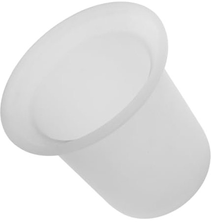 VICASKY Soporte De Pared para Taza De Inodoro De Vidrio Esmerilado Taza De Fregador Decorativa Accesorio para Baño para Mantener El Orden El Cuarto De Baño
