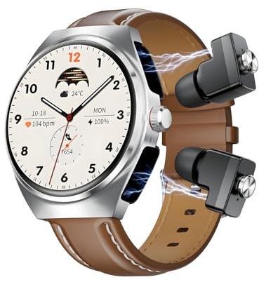 PLCPDM Dispositivo da polso intelligente a doppia funzione combina cuffie radio Osservatore di attività Pagamento senza contatto USB Ricarica rapida Cappuccio Frequenza cardiaca Osservare Smartwatch