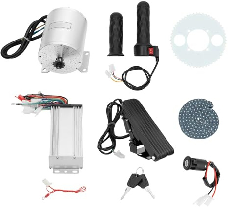 Kit motore elettrico da 3000 W, motore elettrico ad alte prestazioni da 72 V, kit motore brushless migliorato con regolatore, adatto per go-kart, moto Enduro, scooter, e-scooter, e-bike, quad