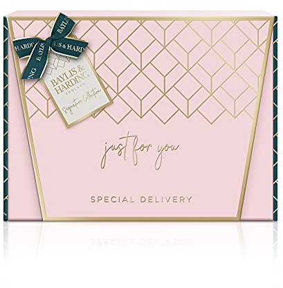 Baylis & Harding Signature Collection Jojoba, Vanilla & Almond Oil Just For You Luxury Special Delivery Gift Set - only at Amazon - Vegan Friendly