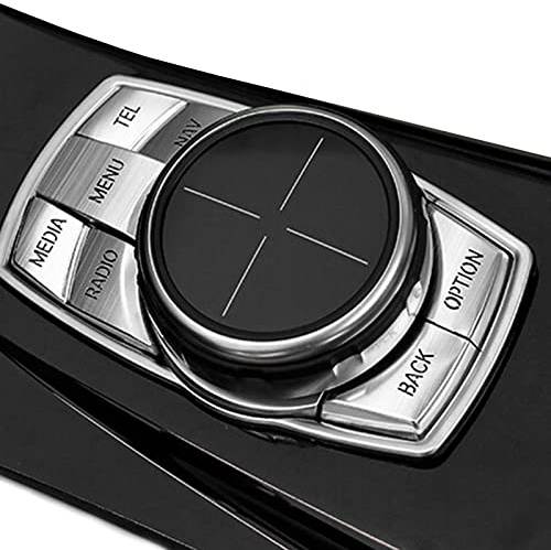 WANGCL Copertura della Manopola di Controllo dell'Auto per B-MW 2 3 4 5 7 Serie F22 F30 F34 F80 F32 F33 F36 F07 F10 F11 F18 F06 F12 F13 F01 F02 F03 F25 F26 per NBT 7 Pulsanti
