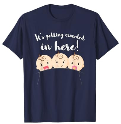 Triplets Mom Triplet Shirts Camisa de maternidad Baby Shower Regalo Camiseta