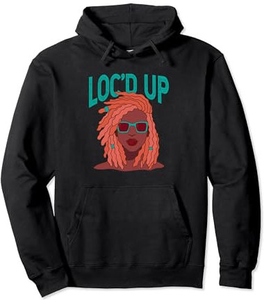 Loc'd Up Hair Pride Afro-Sonnenbrille Cool Vibes Tee Pullover Hoodie