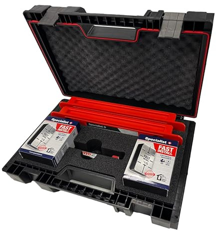 Specialist+ Set di utensili per pareti in cartongesso – x2 FAST INSTALL magneti, x2 SPACER, 1 HAMER – Installazione rapida e precisa, conforme al sistema Knauf D-112