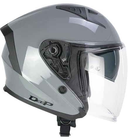 CGM Casco open face, 127A DEEP MONO Grigio, M (57-58cm)