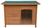 Mittelgroße Hundehütte für Hunde und Haustiere, aus Holz, wasserdicht, Schutz für drinnen und draußen, 103 x 70 x 66 cm, aufklappbarer Deckel, 5 cm Bodenabstand, mit Scharnieren und Klapptür