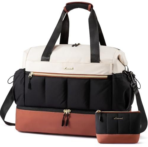 LOVEVOOK Borsa da viaggio da donna, leggera, per bagaglio a mano, da viaggio, per aereo, da viaggio, impermeabile, per clinica, nascita, ospedale, borsa sportiva con scomparto per scarpe per palestra