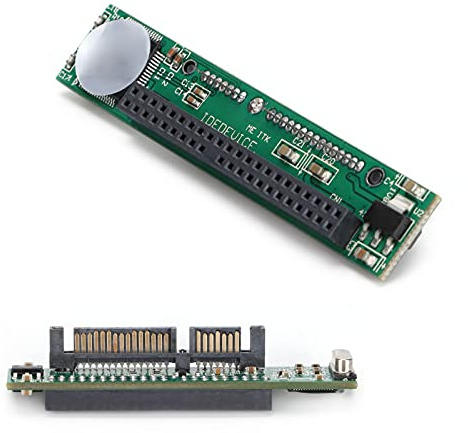 Jelquix IDE 44Pin Disk to Port, IDE to Adapter 2.5 Inch 44 Pin Laptop Hard Drive Female 7+15 Pin Male Converter JM20330 Chip for Systems