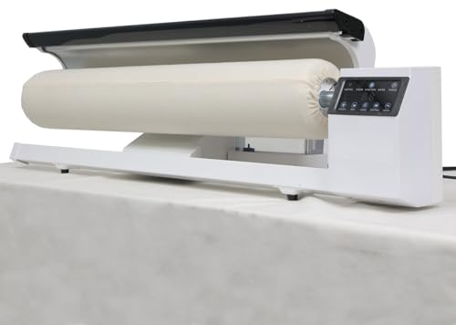 Máquina de planchar de rodillos comercial, prensa de vapor rotativa digital para vaporizar prendas, ideal para uso doméstico e industrial