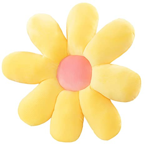 Plyschkudde, dekorkudde Golvkudde Stol blomkudde Bäddsoffa kudde (60 CM, Grå)(Yellow,40 CM)