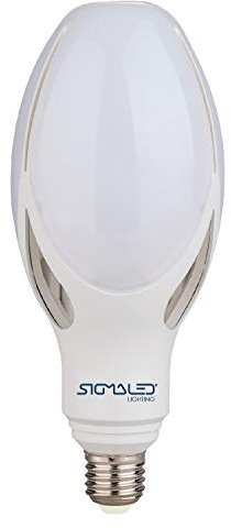 Sigmaled lighting, LAMPADA LED E27 50W (equivalente a 350W), Luce bianca NATURALE 4000K, 5500 lumen, Attacco grande E27, Lampadina LED ED90, 90x216mm