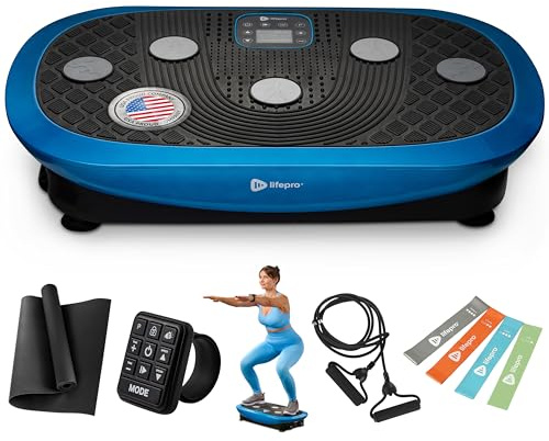 LifePro Rumblex Plus 4D Vibration Plate Exercise Machine – Triple Motor Oscillation, Linear, Pulsation | Vibrating Plate Exercise Machine for Weight Loss & Toning