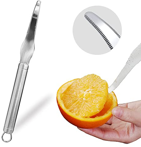 Grapefruit Knife Stainless Steel Slicer Cutter Peeler Remover Opener Humanized Design Handle Fruit Tools Kitchen Gadget Double Serrated Blade