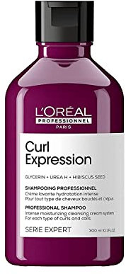 L'Oréal Professionnel, Shampoing Crème Lavante, Cheveux Bouclés / Frisés / Crépus, Sans Sulfate, Nettoie en Douceur, Hydrate sans Alourdir, Facilite le Démêlage, 300 ml