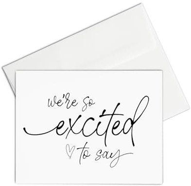 Pregnancy Reveal for Grandparents to be Card, We’re Excited to Say, Baby Announcements Family Friends, We're Having a Baby Gift, Mom to Be