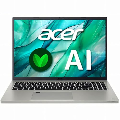 acer Aspire Vero 16 AV16-51P-79D6 Laptop (Intel Core Ultra 7 155U CPU | 16GB DDR5 RAM | 1TB NVMe SSD | Wi-Fi 6E | Windows 11 Home | R&E Keys are Backwards intentionally) - Grey