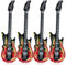 4 Stück Aufblasbare Gitarre , Luftgitarren Zum Aufblasen ,100 cm Luftgitarre , Gitarre Aufblasbar für 80s 90s Musikparty Geburtstag Dekoration Photo Booth Carnival
