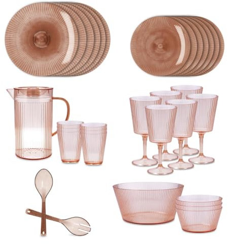 Quid Sunset Vajilla Acrílico No Apto Microondas Apto Frigorífico Material 100% Saludable