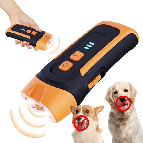 WUGEIN Ultrasuoni per Cani,Addestramento per Cani Portatile,23-27hz Regolabile Frequenza Dispositivo Controllo Antiabbaio, Ricarica Rapida per Addestramento Cani,Dissuasore per Cani a 50 FT