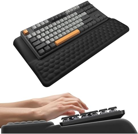 Repose-poignet pour clavier, repose-poignet ergonomique, soulagement de la douleur au poignet, support de clavier d'ordinateur portable avec repose-poignet, support rehausseur de clavier pour la