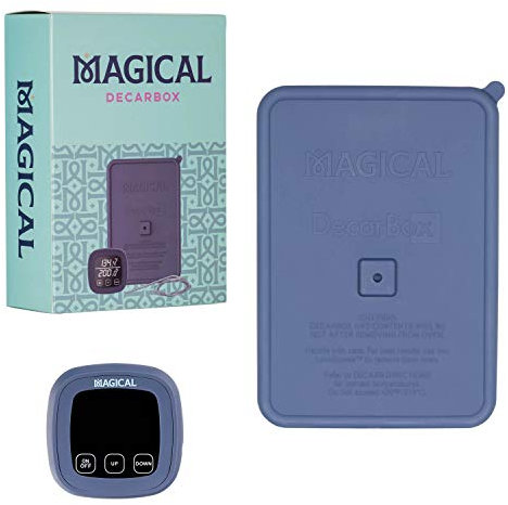 Magical Butter Oven Digital Thermometer with Decarb Box - Decarboxylation Container Heat Resistant - Silicone Oven Baking Accessories