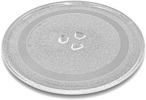 vhbw piatto compatibile con Panasonic NN-GD368, NN-GD369, NNGD368, NNGD369M forni a microonde - Piatto girevole con attacco a Y, 24,5 cm, vetro