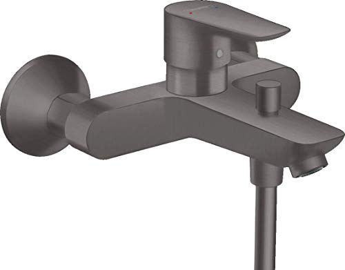 hansgrohe 71740340 Talis E Badrumsarmatur Ytmonterad borstad svart krom ettgreppsblandare