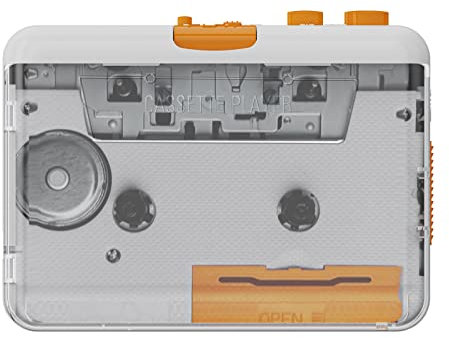 Docooler Reproductor de Cassette portátil – Cassette a MP3/CD grabadora a través de USB Compatible con portátiles y PC, 218SP Cassette Tape Tape a MP3 Converter Grabador vía PC Cassette Tape Player