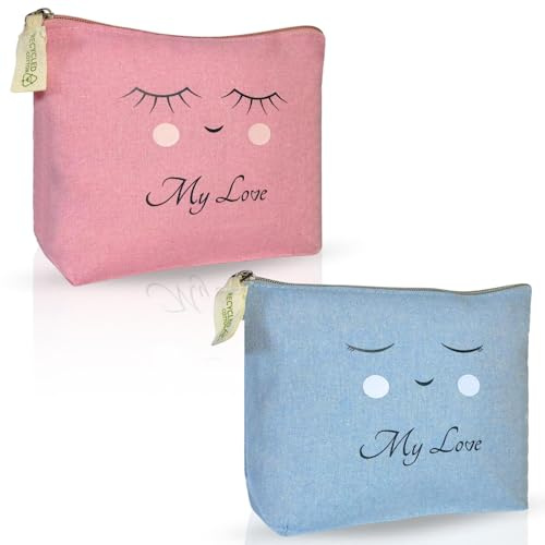 Neceser para Bebe Recién Nacido/Kit De Baño para Niños Y Niñas para El Aseo/Set De Productos De Peinado para El Peinado Y Cuidado Infantil (Rosa Y Azul)