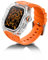 RYUEUYA Rugged Durchsichtige Schutzhülle mit Armband mit Apple Watch Serie Ultra 2/1 49mm, Gehäuse Robust Hülle für die iWatch, T-OR