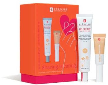 Erborian - Les Essentiels effet BB - Coffret duo BB Crème x Super BB Concealer - BB Crème Doré 40ml + Super BB Concealer Doré 10ml - Soin Cosmétique Coréen