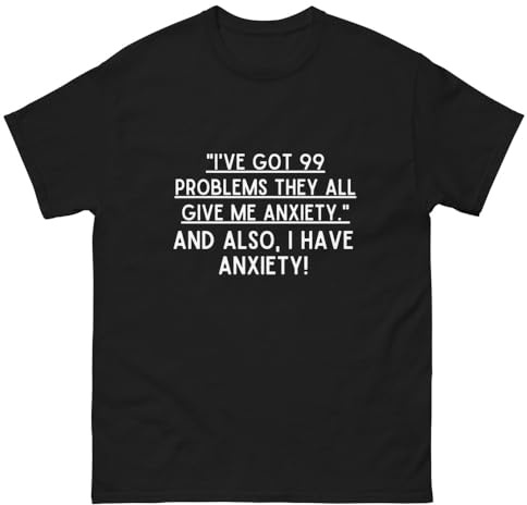 ILLTOCHILL t-Shirt anxiété Awareness : Citation Sarcastique sur Les problèmes, modèle Unisexe pour sensibiliser la société et exprimer la réalité anxieuse avec Impact.