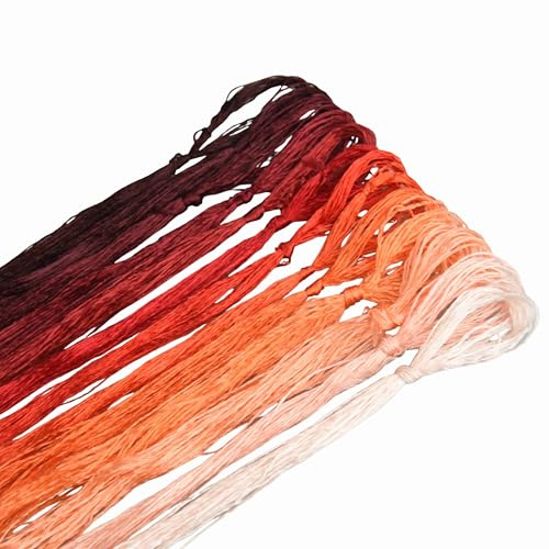 MINGGUXIUYI hilo de seda de morera – seda natural pura, ideal para bordado a mano, tejido, joyería DIY y kits de manualidades (03)
