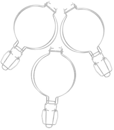 CONGARTENO 3 Piezas Cierres de Alambre para Tarros de Vidrio Abrazaderas Inoxidable Cierres Herméticos para Frascos de Boca Ancha Accesorios de Repuesto para Sellado y Almacenamiento
