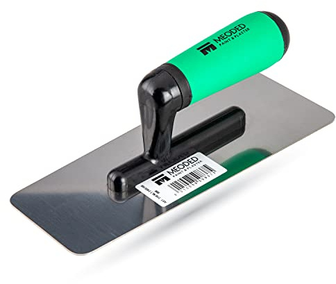 Stainless Steel Plaster Trowel, (9.4x4inch) Venetian Plaster Trowel, Plaster Tool, Medium 240x100mm, Meoded Paint & Plaster