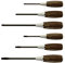 VESSEL Wood-Compo Non-Slip handle Screwdriver Made in Japan by VESSEL (6PCS SET 3006CS)