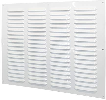 Rejilla de ventilación metálica con Red para protección contra Insectos (40 x 30 cm)