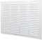 Grille d'aération en métal (40 x 30 cm, blanc)