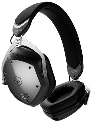 V-MODA Crossfade 3 KABELLOSER & Kabel-Over-Ear-KOPFHÖRER. Von den Top-DJs weltweit bevorzugt. Kraftvoller Sound, abgestimmt für energetischen Club-Sound, der begeistert. Editor-App., Gunmetal Black