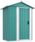 vidaXL Capanno da Giardino Verde 126x97,5x177 cm Acciaio Zincato