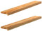 vidaXL Fensterbänke 2 Stk. Hellbraun 110x15x2 cm Massivholz Eiche, Fensterbrett, Holz Treppenstufe, Holz Fensterbrett, Fensterbank Eichenholz